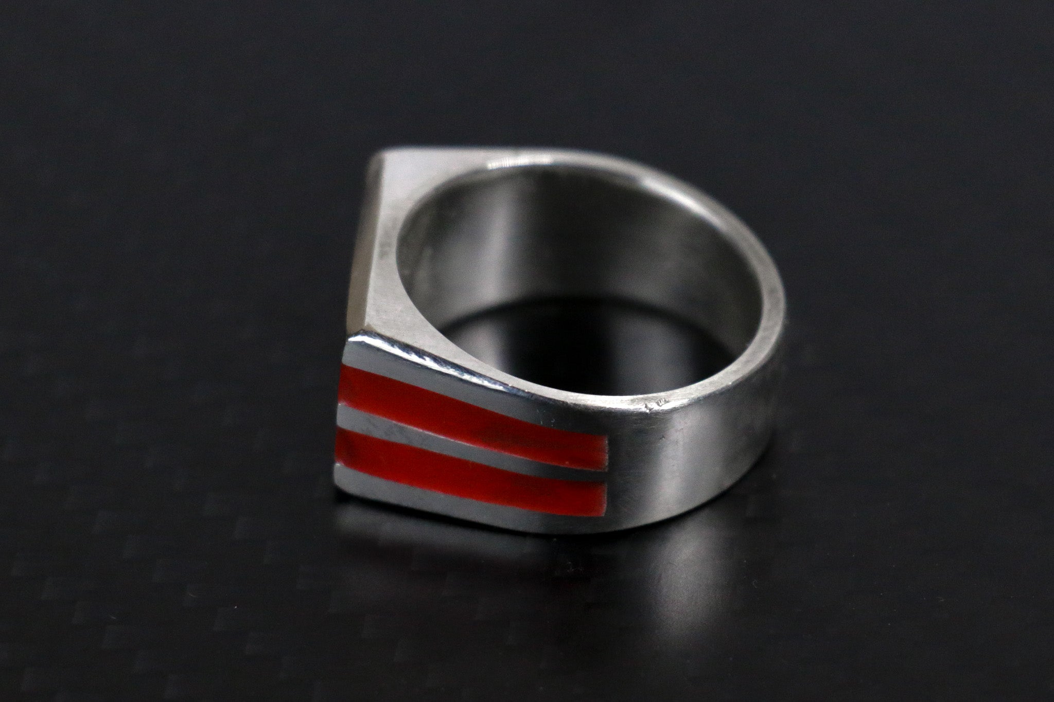 2 Band Super Lume Signet - Silver