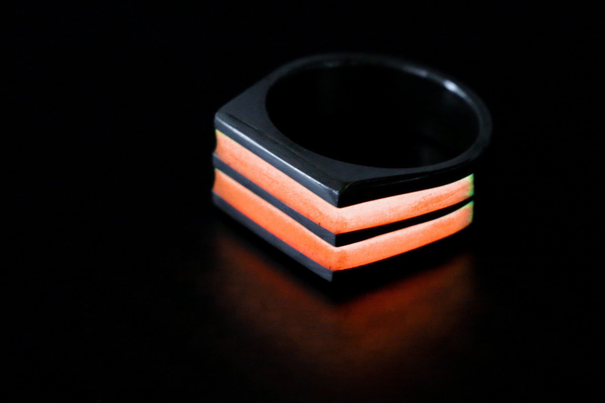2 Band Super Lume Signet - Silver
