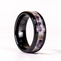 Amethyst Energy - Black Ceramic Ring