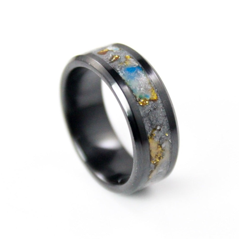 Sunken Treasure - Black Ceramic Ring