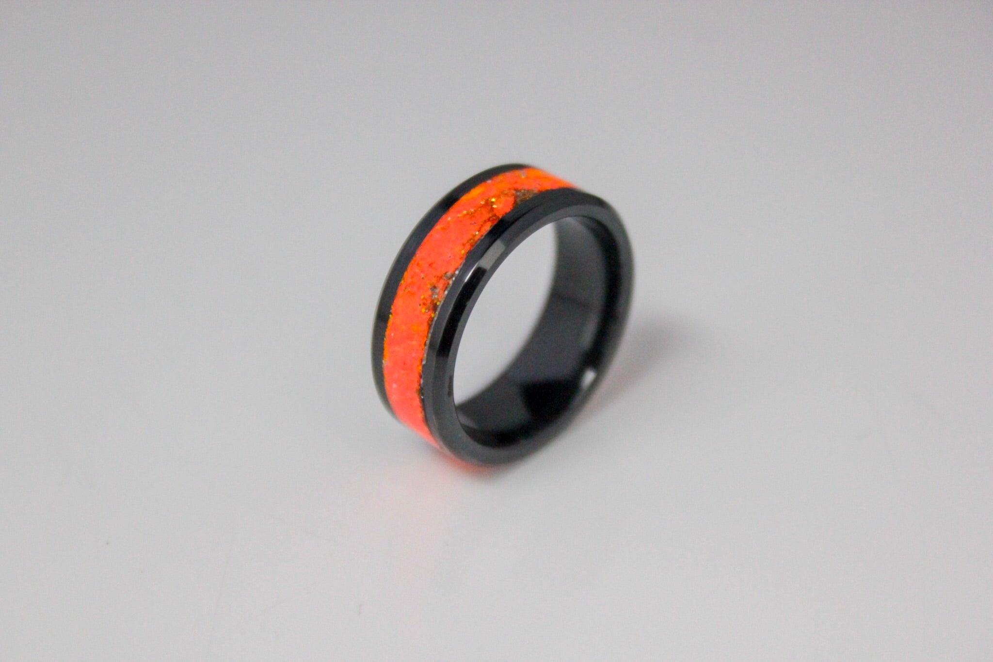 Solar Flare - Black Ceramic Ring