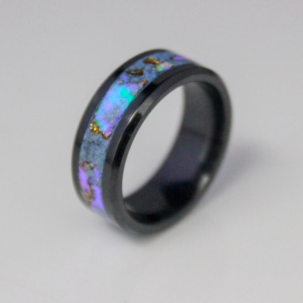 Sunken Treasure - Black Ceramic Ring